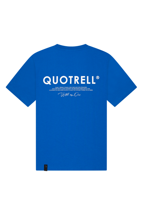 Quotrell Jaipur T-shirt Cobaltblue/White