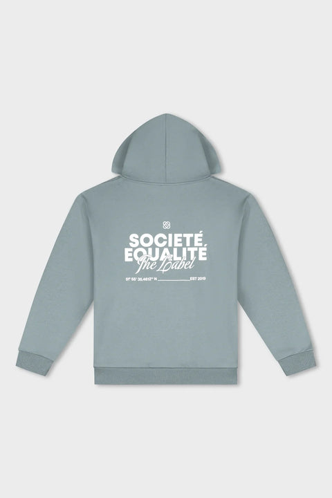 Equalite Societe Oversized FullZip Hoodie Grey