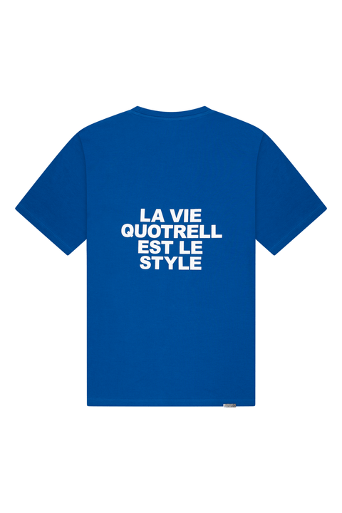 Quotrell La Vie T-shirt Cobalt/White