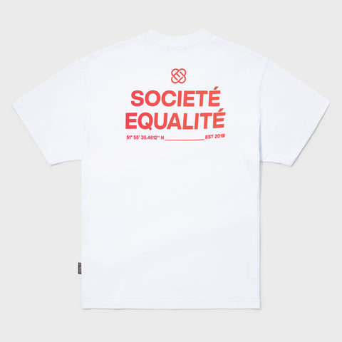 Equalite Societe Oversized T-shirt White/Red