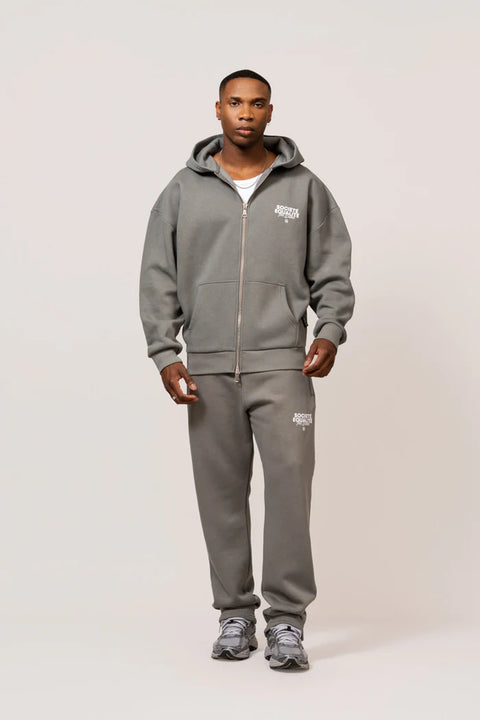 Equalite Societe Oversized FullZip Hoodie Grey