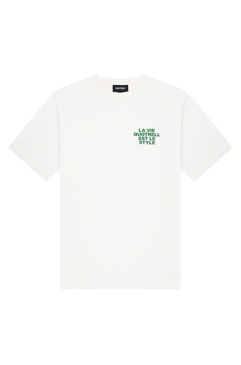Quotrell La Vie T-shirt Offwhite/Green