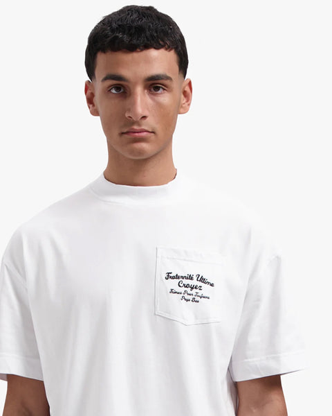 Croyez Fraternite Pocket T-shirt White