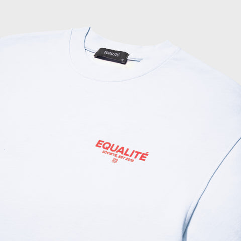 Equalite Societe Oversized T-shirt White/Red