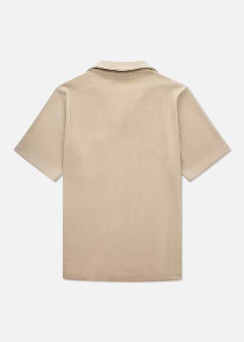 Off The Pitch Script Shirt Sand