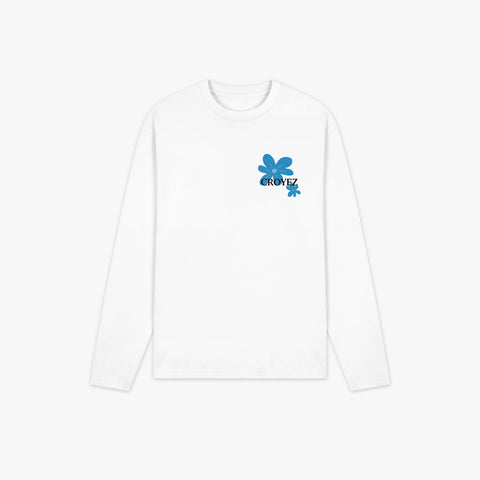 Croyez Botanique Longsleeve White/Tiffany Blue