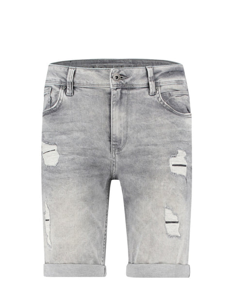 Purewhite The Steve Short Jeans Grijs