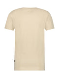 Purewhite Stripe Logo T-shirt Beige
