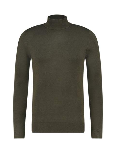 Purewhite Essental Turtleneck Trui Groen