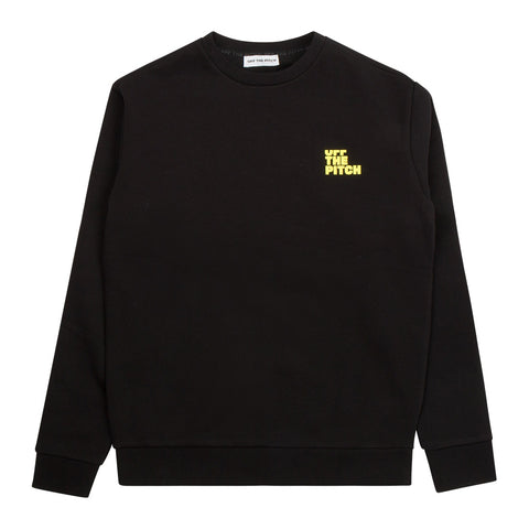 Off The Pitch Fullstop Crewneck Zwart/Geel