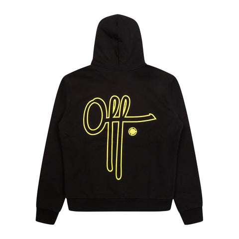 Off The Pitch Fullstop Hoodie Zwart/Geel