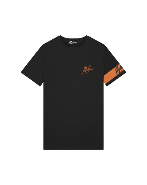 Malelions Captain T-shirt Zwart/Oranje