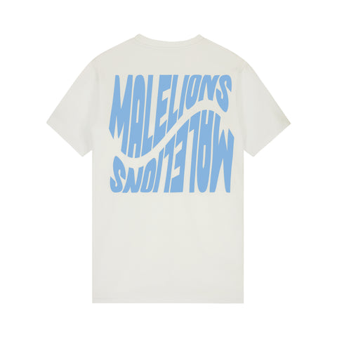Malelions Wave T-shirt Off-White